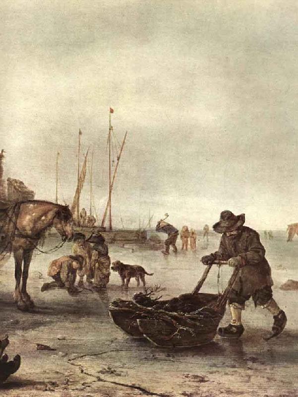 Isaac van Ostade Winter Landscape oil painting image